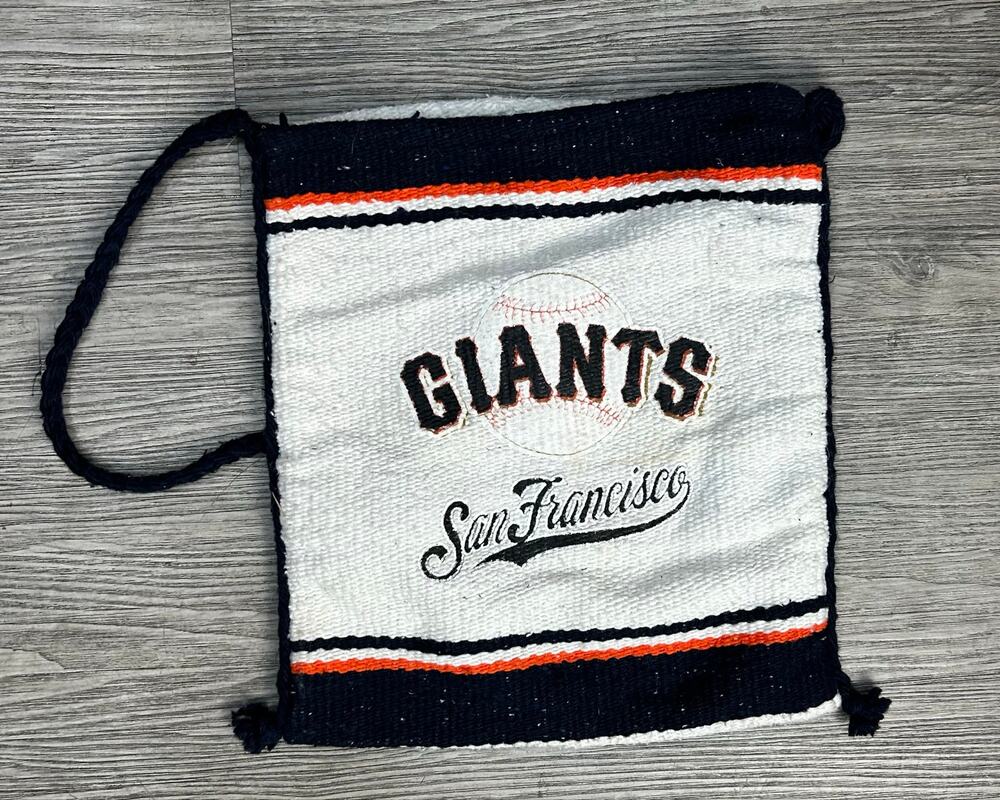 Vintage San Francisco Giants MLB Woven Baja Jerga Crossbody Tote Bag Tote Purse